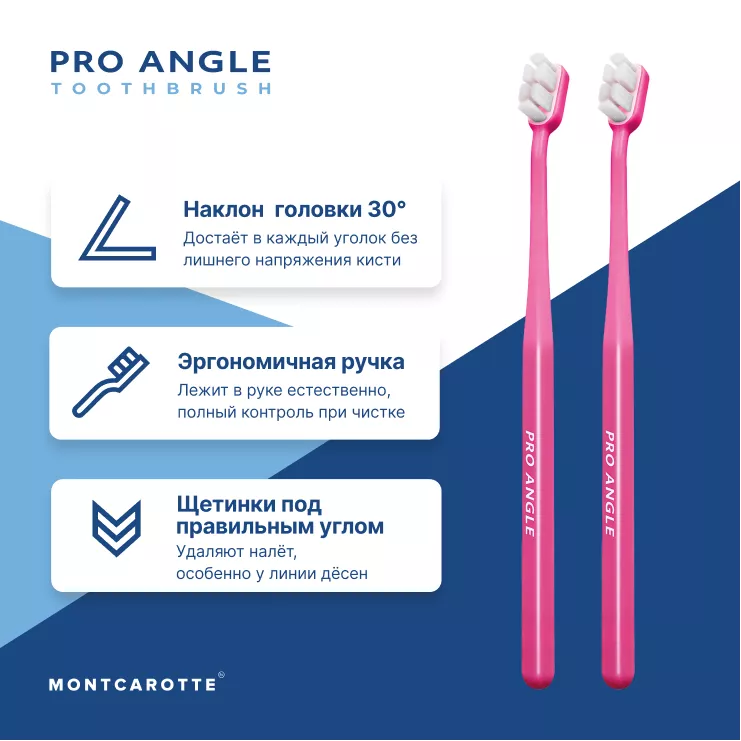Pro Angle Toothbrush Set Pink Pink