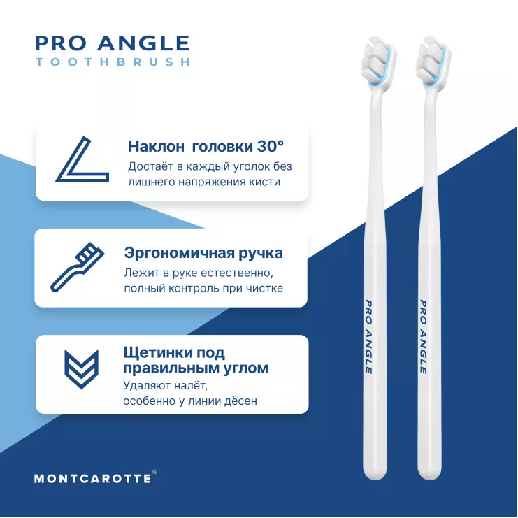 Pro Angle Toothbrush Set White White