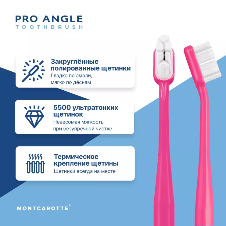 Pro Angle Toothbrush Set Pink Pink