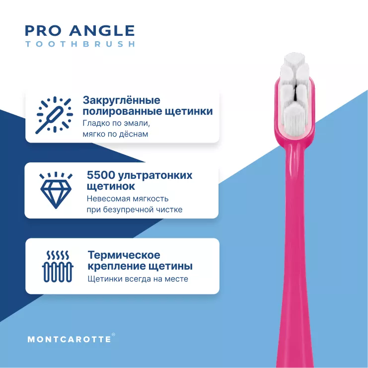 Pink Pro Angle Toothbrush