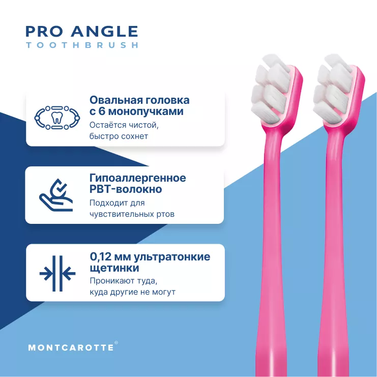 Pro Angle Toothbrush Set Pink Pink