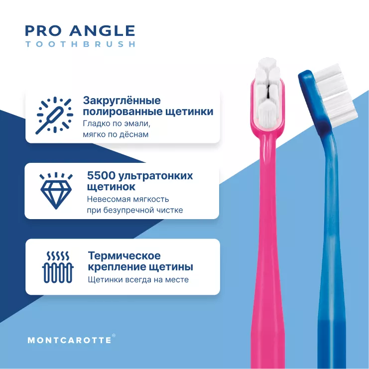 Pro Angle Toothbrush Set Pink Blue