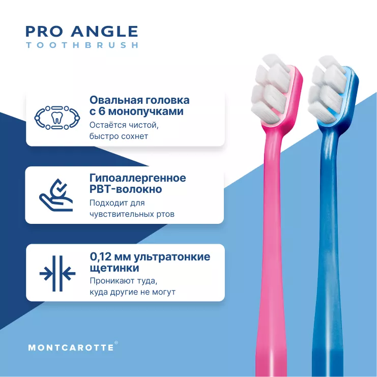 Pro Angle Toothbrush Set Pink Blue