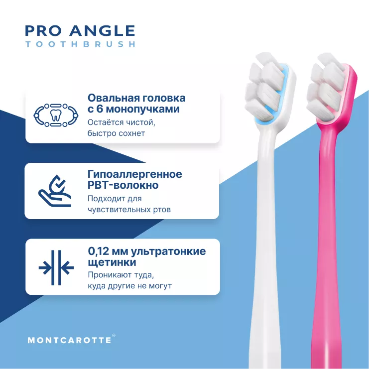 Pro Angle Toothbrush Set White Pink