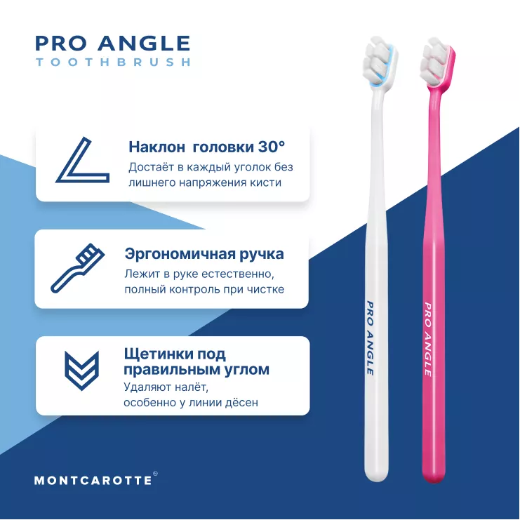 Pro Angle Toothbrush Set White Pink