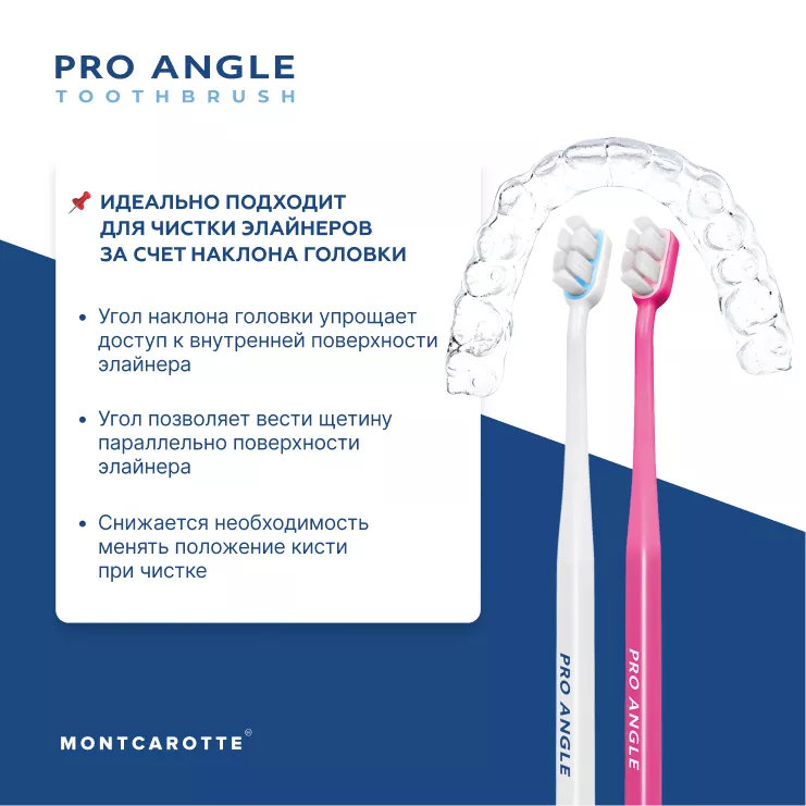 Pro Angle Toothbrush Set White Pink