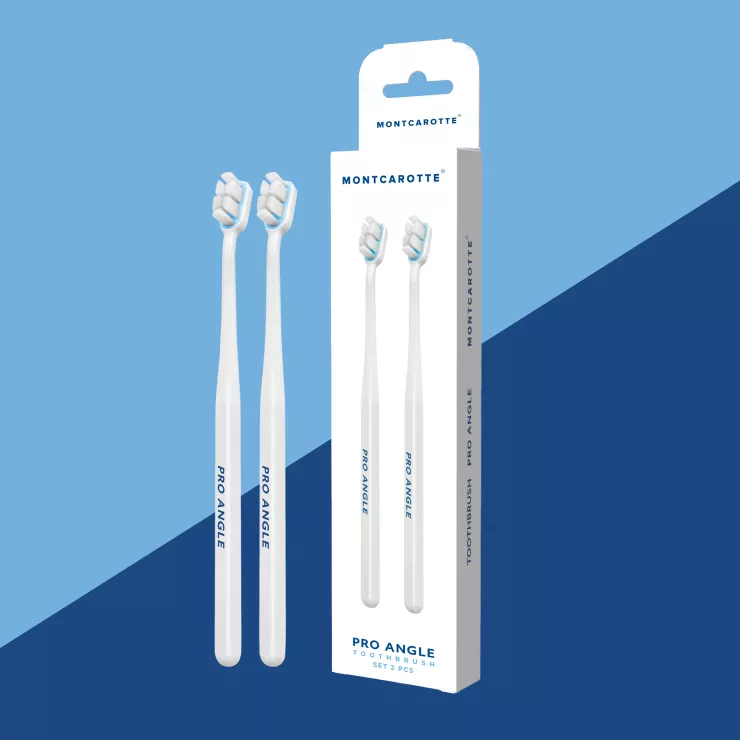 Pro Angle Toothbrush Set White White