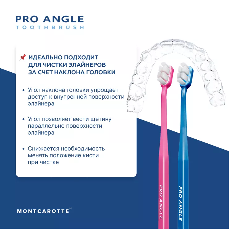 Pro Angle Toothbrush Set Pink Blue