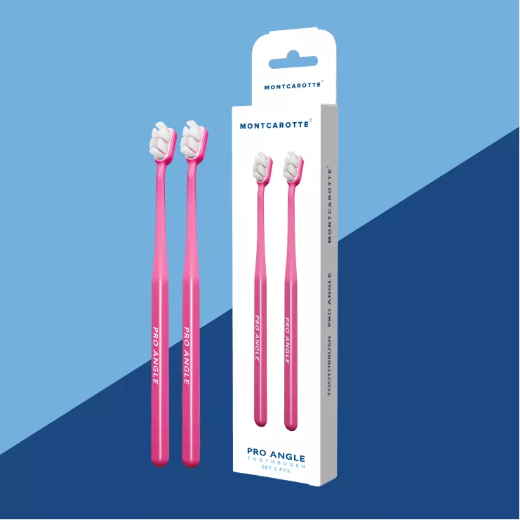 Pro Angle Toothbrush Set Pink Pink