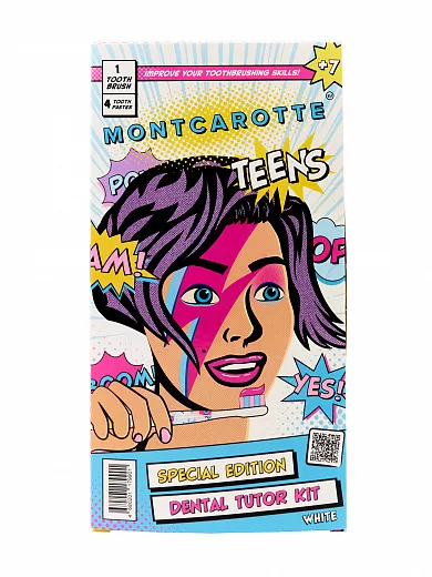 Набор для обучения чистки зубов MontCarotte Teens DENTAL Tutor Kit WHITE