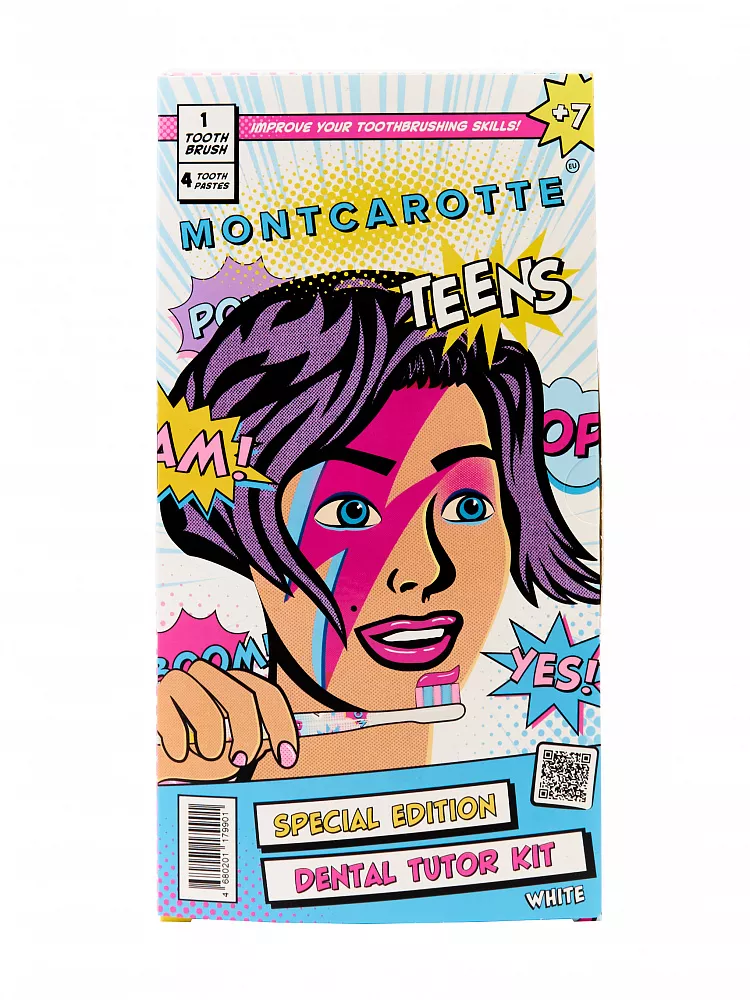 Набор для обучения чистки зубов MontCarotte Teens DENTAL Tutor Kit WHITE