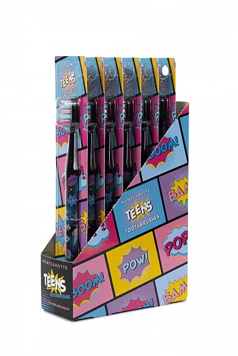 Black Toothbrush Teens Collection (6 pieces)