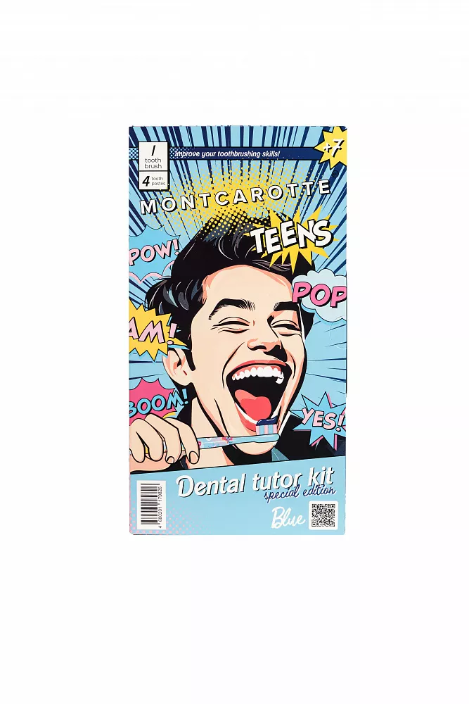 Набор для обучения чистки зубов MontCarotte Teens DENTAL Tutor Kit Blue