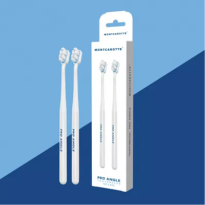 Pro Angle Toothbrush Set White White