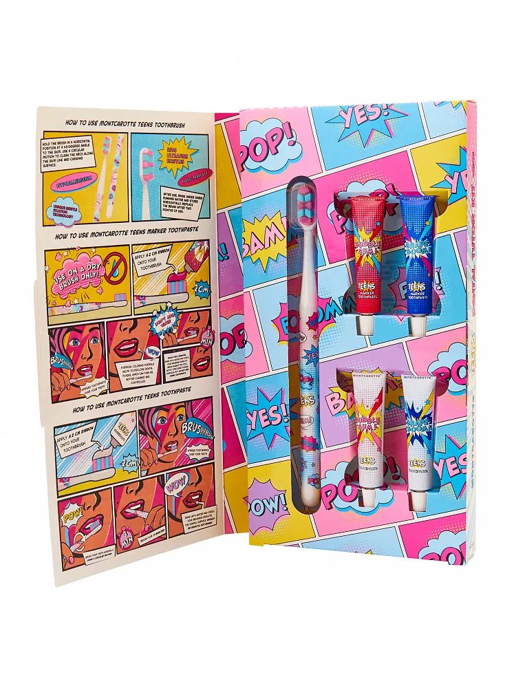 Набор для обучения чистки зубов MontCarotte Teens DENTAL Tutor Kit WHITE