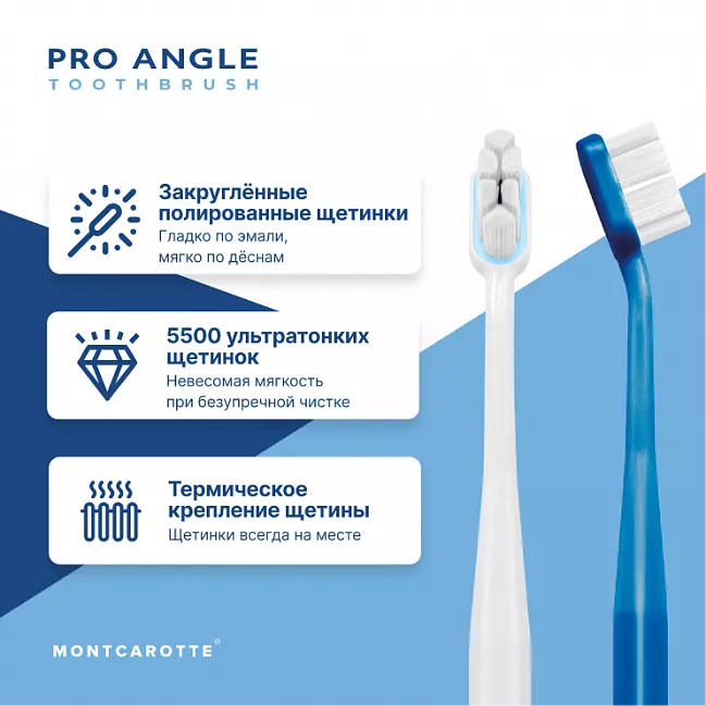 Pro Angle Toothbrush Set White Blue