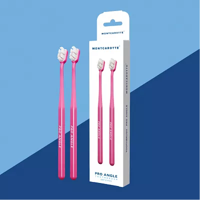 Pro Angle Toothbrush Set Pink Pink