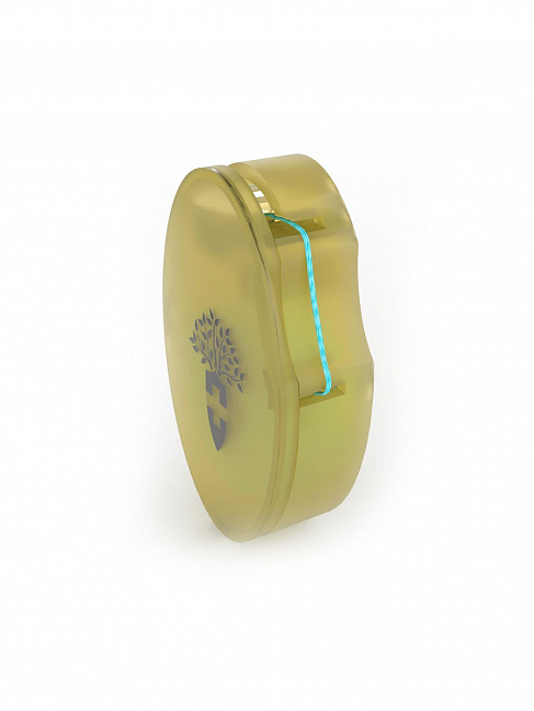 "Apple Green" Silk Tooth Ribbon