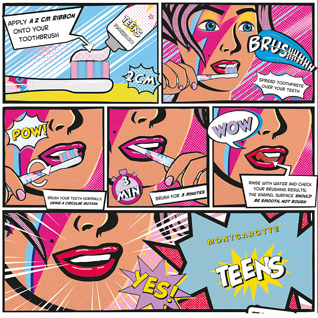 MontCarotte TEENS Toothpaste Bubble Gum