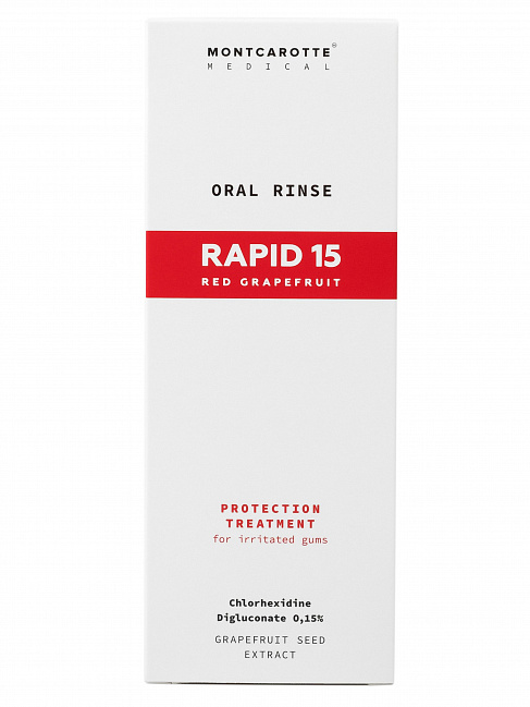 ORAL RINSE RAPID 15 RED GRAPEFRUIT, 200 ml ORAL RINSE RAPID 15 RED GRAPEFRUIT, 200 ml