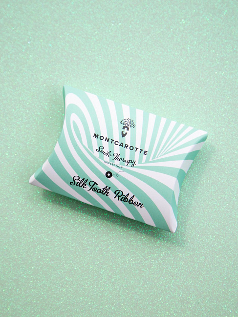 "Mint Green" Silk Tooth Ribbon