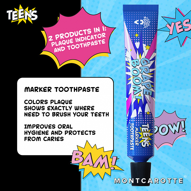 MontCarotte TEENS Marker Toothpaste Grape Boom