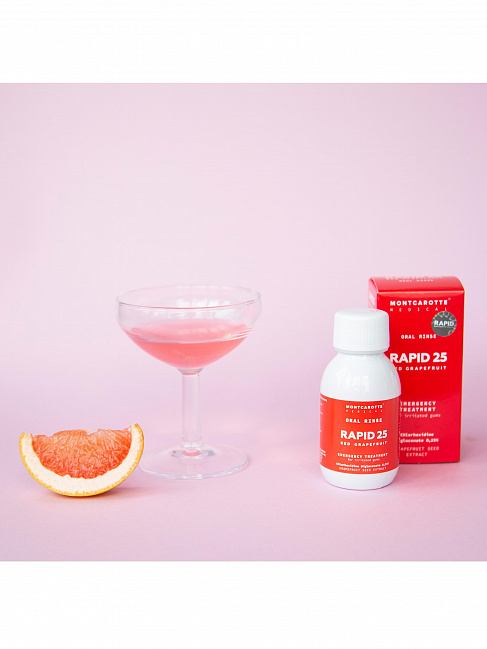 ORAL RINSE RAPID 25 RED GRAPEFRUIT, 100 ml ORAL RINSE RAPID 25 RED GRAPEFRUIT, 100 ml