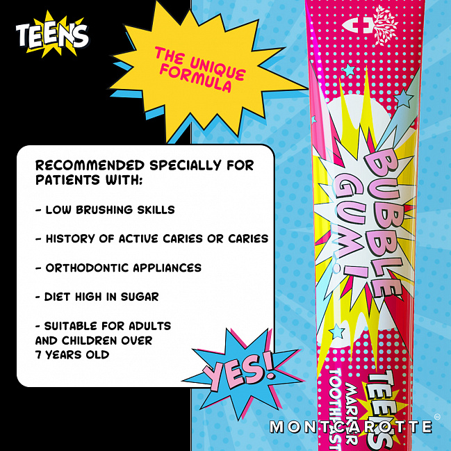 MontCarotte TEENS Marker Toothpaste Bubble Gum MontCarotte TEENS Marker Toothpaste Bubble Gum