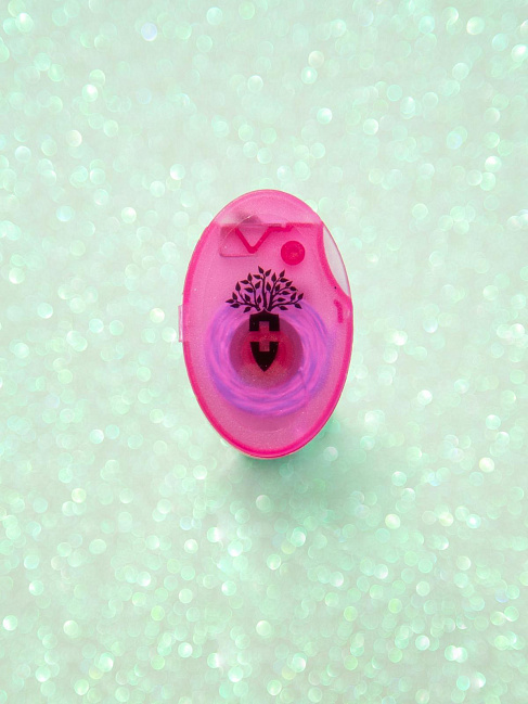 "Fuchsia" Silk Tooth Ribbon