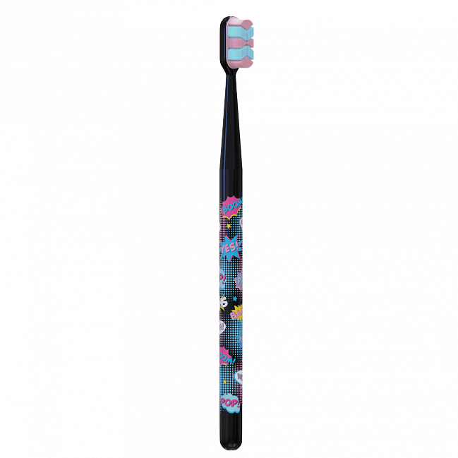 MontCarotte TEENS Toothbrush BLACK