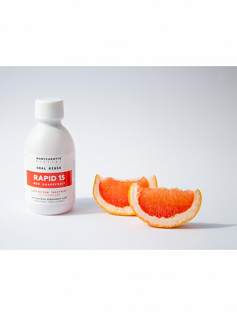 ORAL RINSE RAPID 15 RED GRAPEFRUIT, 200 ml ORAL RINSE RAPID 15 RED GRAPEFRUIT, 200 ml