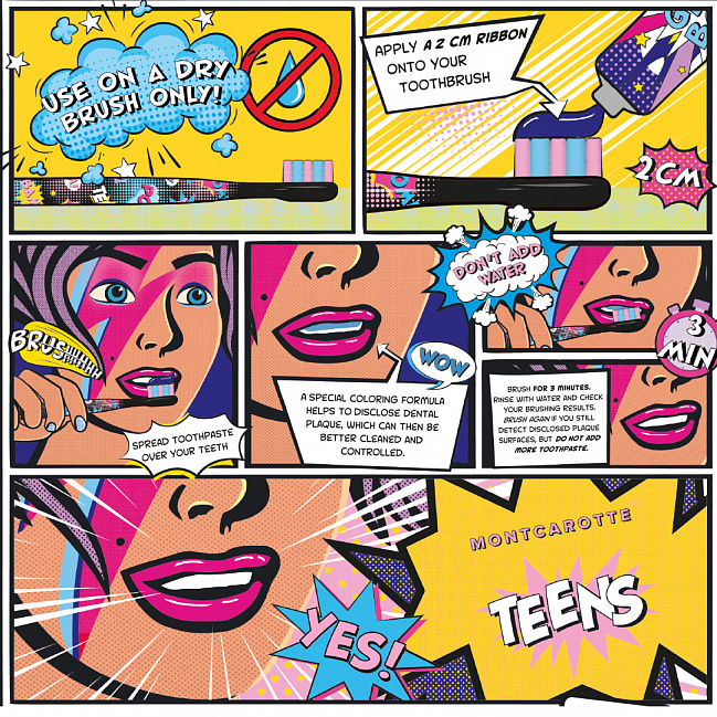MontCarotte TEENS Marker Toothpaste Grape Boom