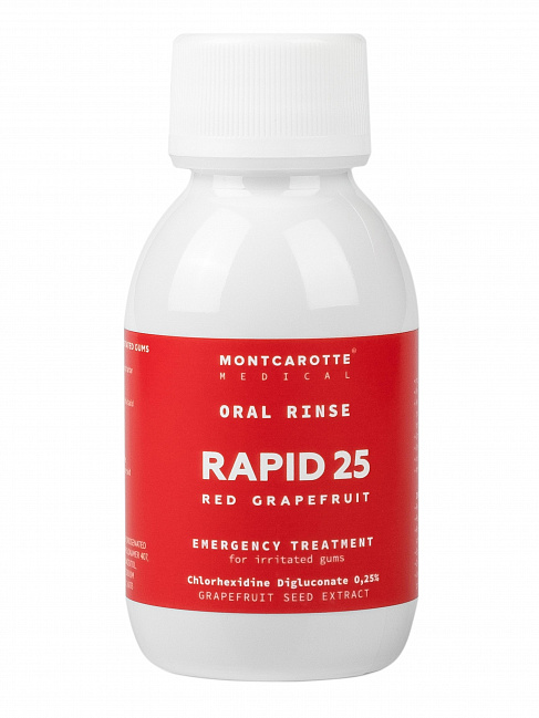 ORAL RINSE RAPID 25 RED GRAPEFRUIT, 100 ml ORAL RINSE RAPID 25 RED GRAPEFRUIT, 100 ml