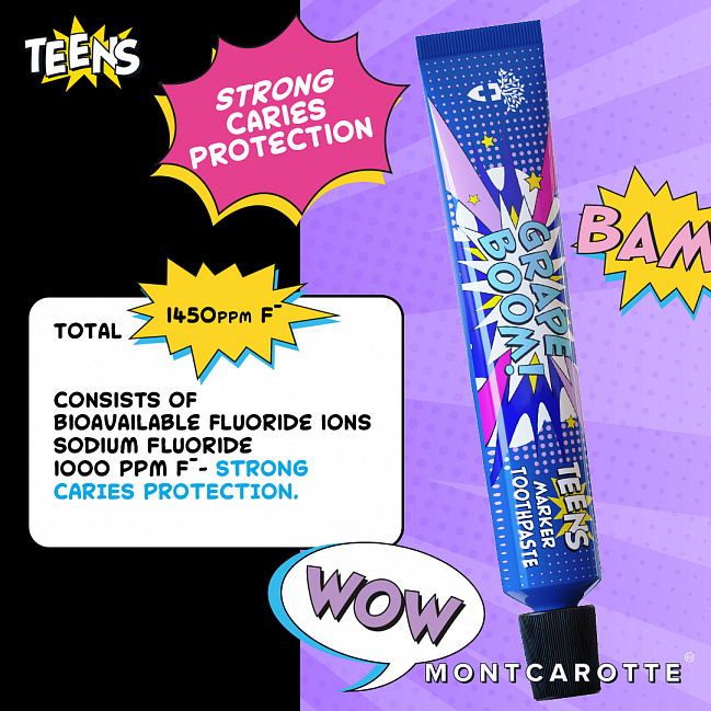 MontCarotte TEENS Marker Toothpaste Grape Boom