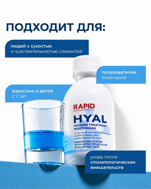 Mouthwash HYAL Intense Treatment Set 10 ml × 20