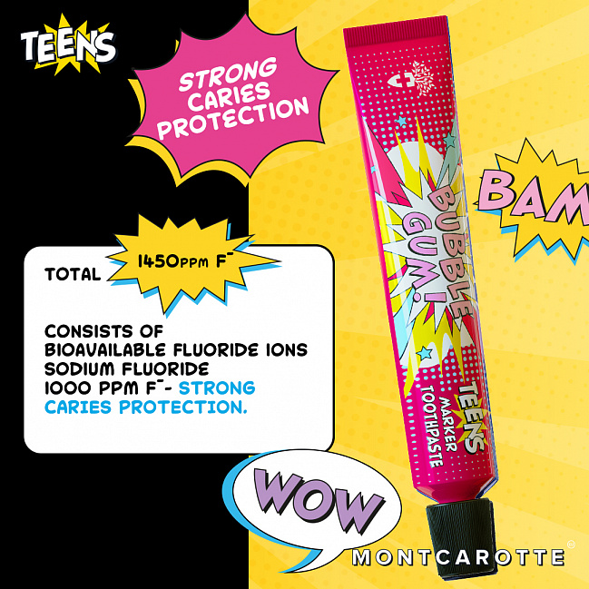 MontCarotte TEENS Marker Toothpaste Bubble Gum MontCarotte TEENS Marker Toothpaste Bubble Gum