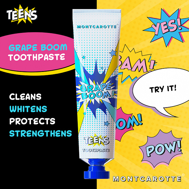 MontCarotte TEENS Toothpaste Grape Boom MontCarotte TEENS Toothpaste Grape Boom
